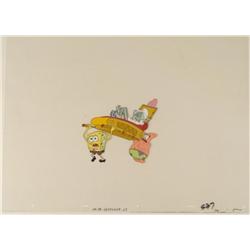 Animation Spongebob Art Too Heavy Cel Original