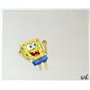 Image 1 : Original Animation Art All The Power SpongeBob Cel