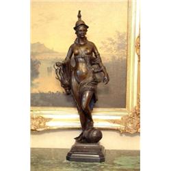 Graceful Bronze Diana - Goddess of the Hunt