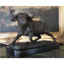 Exquisite Bronze Sculpture Cape Water Buffalo