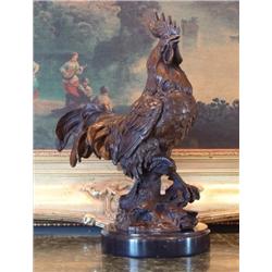 Marvelous Bronze Sculpture Rooster