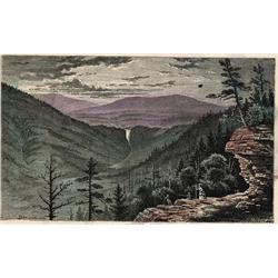 SUNSET ROCK CATSKILL MOUNTAINS Rare Catskill mountain