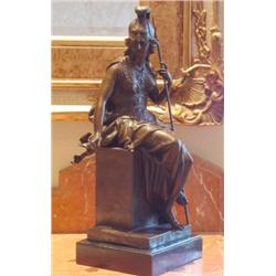 Alluring Bronze Sculpture British Military Warriore