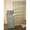 Image 1 : DIVIDED SHELF, 3 DOOR CABINET & CARD FILE