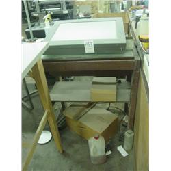 LIGHT TABLE W/TABLE