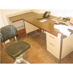DESK SHELF & CHAIR