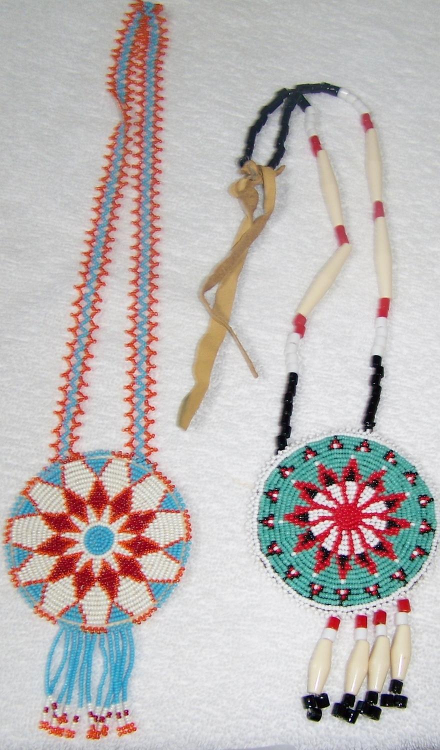 (2X The Bid) Two Native American Beaded Necklaces.
