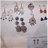 Image 1 : MULTI-PIECE LOT OF EARRINGS. 54.9 GRAMS  AS  SHOWN