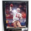 Image 1 : JOE MONTANA HAND SIGNED PHOTO PLAQUE