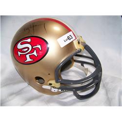 STEVE YOUNG HAND SIGNED SAN FRANCISCO 49'ERS FOOTBALL HELMET