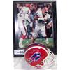 Image 1 : (2) PIECE SIGNED THURMOND THOMAS BUFFALO BILLS LOT INCLUDES: SIGNED MINI HELMET & SGND  PHOTO-PLAQUE