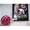 Image 3 : (2) PIECE SIGNED THURMOND THOMAS BUFFALO BILLS LOT INCLUDES: SIGNED MINI HELMET & SGND  PHOTO-PLAQUE