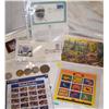 Image 1 : Multi-piece stamp & token lot as shown