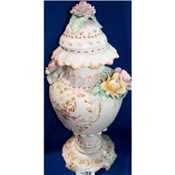 Vintage hand painted Italian 23"T. In Very Good condition aside from minor chip on base