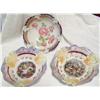 Image 2 : (3) ANTIQUE GERMAN HANDPAINTED BOWLS IN EXCELLENT CONDITION