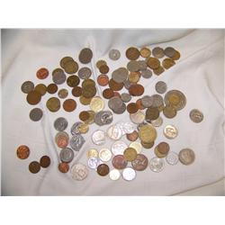 Large bag of Foriegn coins, uninspected