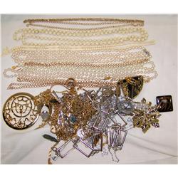 (2) heavy Bags of fashionable & glamorous Costume Jewelry