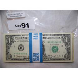 Lot of 100 $1.00 1963.1963-A,1974 mixed Dates & grades