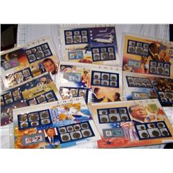 (8X$) P&D MINT SET W/ POSTAGE 1971,72,73,74,77,78,79,80