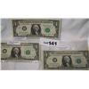 Image 1 : (18x$) (2)$1 Star notes 1974 &1969-D;(6) 1974$1 CONSECUTIVE UNC N.Y-B;(10) 1969-D UNC PHILADELPHIA-D