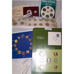 (6x$) Multi-piece Foriegn coin lot inclu:1990 Russia mint set(9coins)1963 Cyprus mint set(5)++