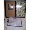 Image 1 : WORLD RESERVE MONETARY EXCHANGE 2003 SHEET OF UNCUT $2.00 IN PRESENTATION FOLDER