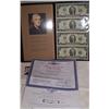 Image 2 : WORLD RESERVE MONETARY EXCHANGE 2003 SHEET OF UNCUT $2.00 IN PRESENTATION FOLDER