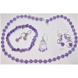 Sterling Silver necklace, bracelet & Earrings