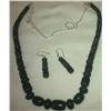 Image 2 : Necklace & earrings made of opal matrix w/ a S.S clasp & ear wires