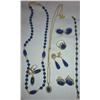 Image 1 : ASSORTED 14K YELLOW GOLD JEWELRY SET W/ LAPIS & DIAMONDS