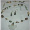 Image 1 : A Sterling Silver & Multi-stone matching  Necklace & Earrings