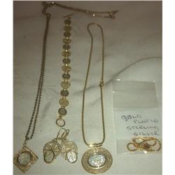 Necklaces, Pendants, Earrings & Bracelet 49 Grams of 14K Yellow Gold Jewelry