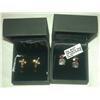 Image 1 : Two pair of 14K Yellow Gold Earrings The earrings weigh 7.1 grams