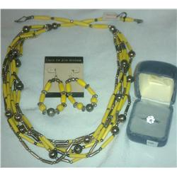Necklace, Earrings & Ring