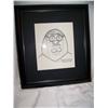 Image 3 : "FAMILY GUY" Original pencil preparatory sketch of Peter, Gallery framed w/ C.O.A & studio stamp