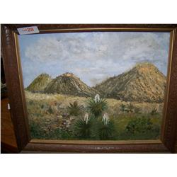 Vintage Oil on board painting signed lower right Nellie McGlasson