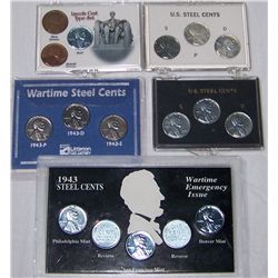 (5X$) CIRCULATED STEEL PENNY SETS