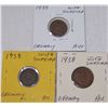 Image 1 : (3X$) GEM ALMOST UNCIRCULATED GERMAN WWII COINAGE W/ SWASTIKAS 1938 & 1939