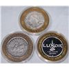 Image 1 : (3X$) .999 SILVER LAS VEGAS CASINO STRIKES (2) CAESARS PALACE, LUXOR