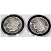 Image 1 : (2X$) MORGAN SILVER DOLLARS B.U CONDITION 1884-O DMPL (DEEP MIRROR PROOF LIKE)