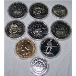 (9X$) U.S & PRESIDENTIAL COMMEMARTIVES-PROOFS