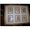Image 1 : SALVADOR DALI (6) PI. DIVINE COMEDY CUSTOM FRAMED SET W/ C.O.A'S ON BACK w/ facsimile signatures