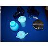 Image 1 : Box lot of Misc. Blue Glass