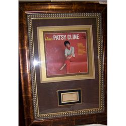 Patsi Cline autograph  w/ Framed ALBUM, custom framed
