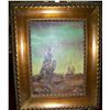 Image 3 : Rouge Simpson Vintage Western Oil on Canvas custom framed