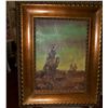 Image 4 : Rouge Simpson Vintage Western Oil on Canvas custom framed