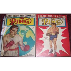 Two Vintage "The Ring" Boxing Magazines.