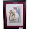 Image 1 : Framed Salvador Dali Original Woodblock from the Divine Comedy.