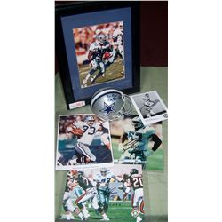 Six Signed Dallas Cowboy Items.