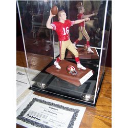 Joe Montana Salvino Figurine in Protective Case.